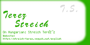 terez streich business card